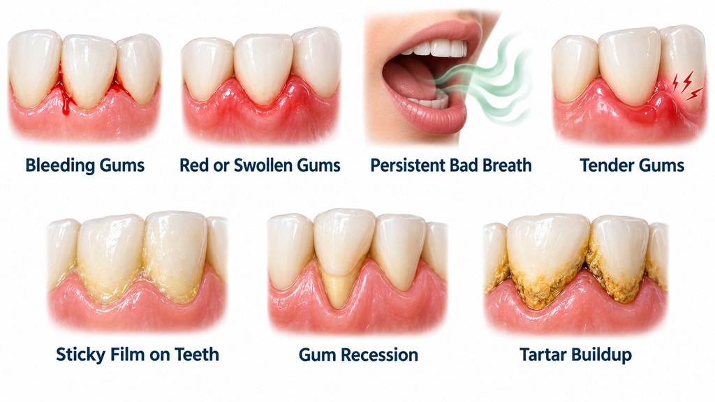 Common Signs of Plaque Buildup and Early Gingivitis