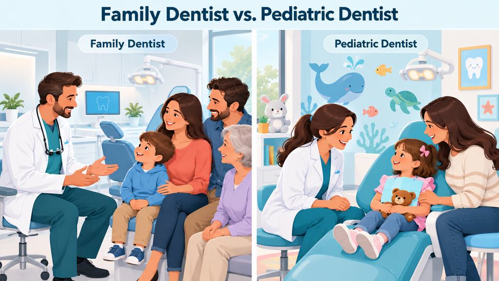 Family Dentist vs. Pediatric Dentist