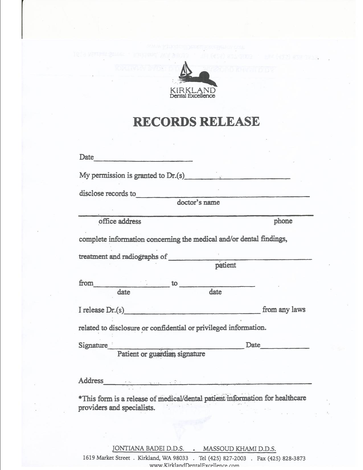 Patient Information Dental Fact Sheets