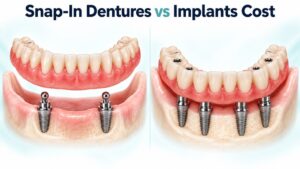 Snap In Dentures vs Implants Cost Are Snap-On Dentures Cheaper