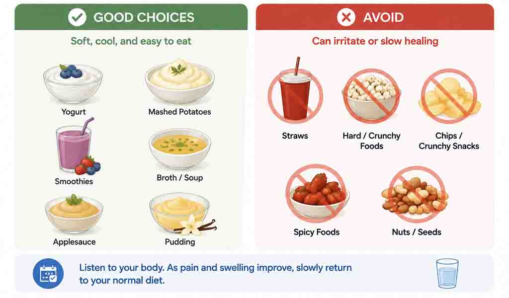 What to Eat on the Worst Day of Pain After Wisdom Tooth Extraction