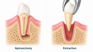 Apicoectomy or Tooth Extraction